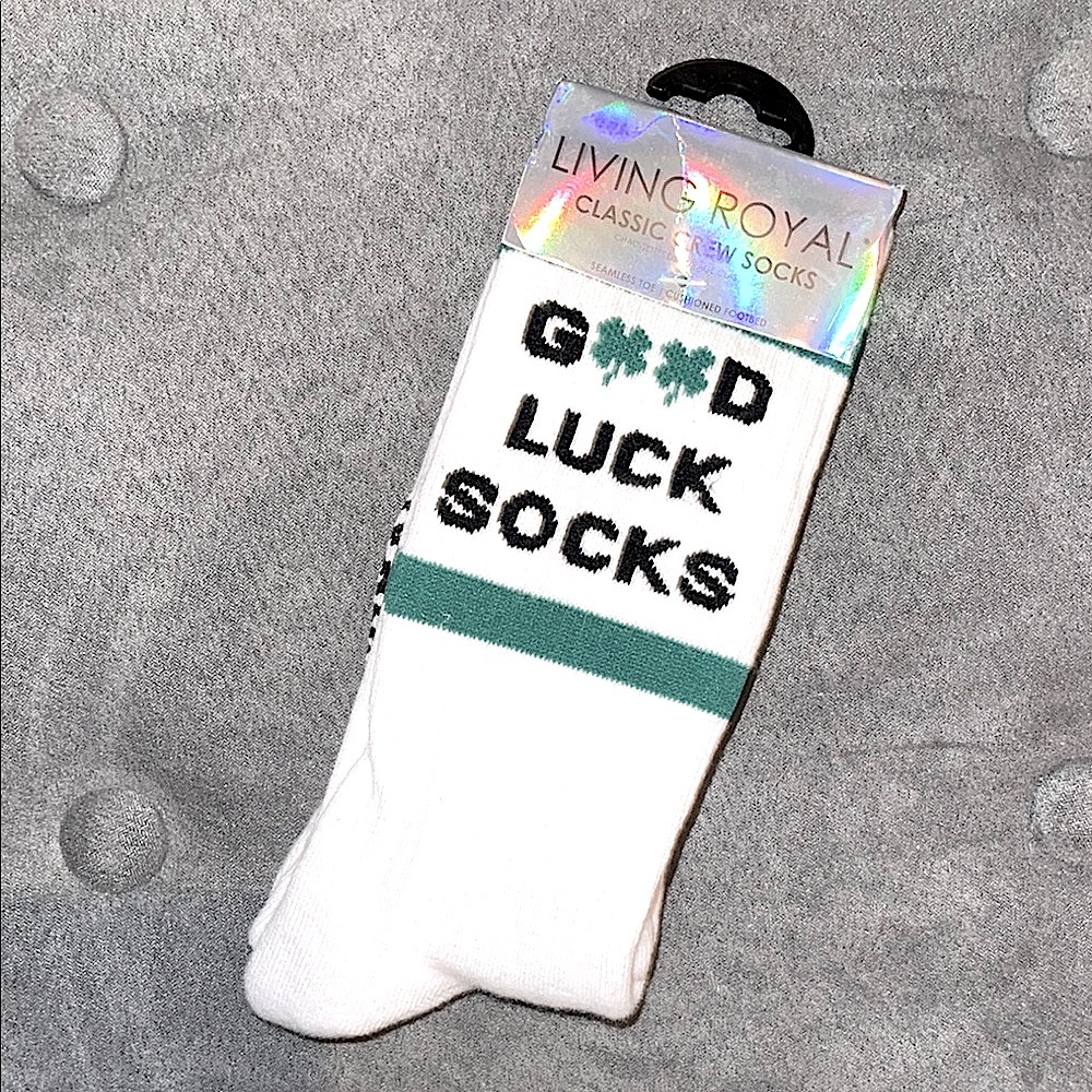 White Good Luck Socks☘️